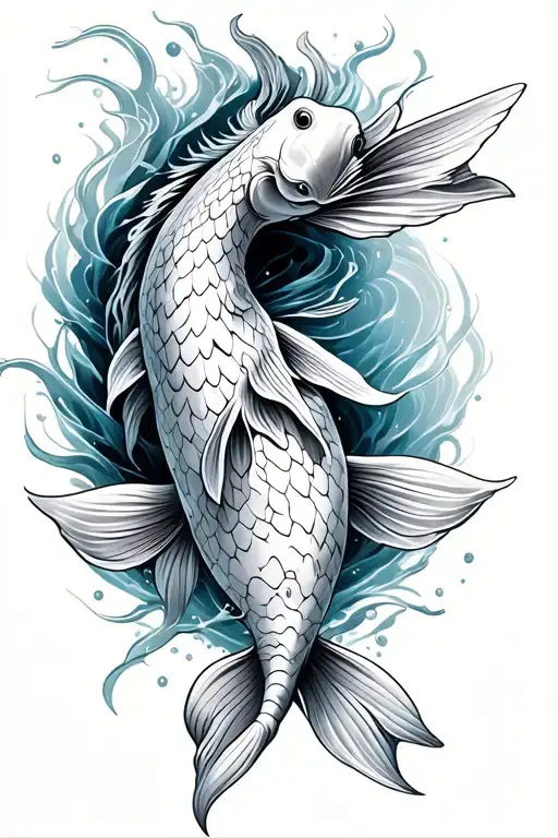 Koi Fish Transforming