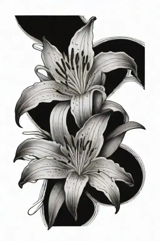 Lily With Hudson In Cursive At The End Of Stem