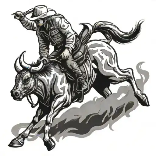 Bull Rider Jumping