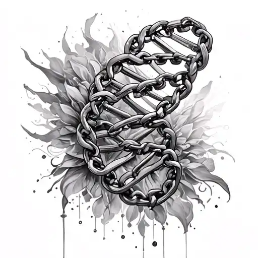 Dna Strand And Chain Transforming