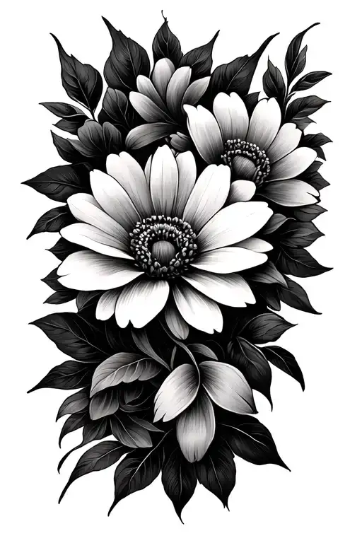 Flower And Madella Pattern