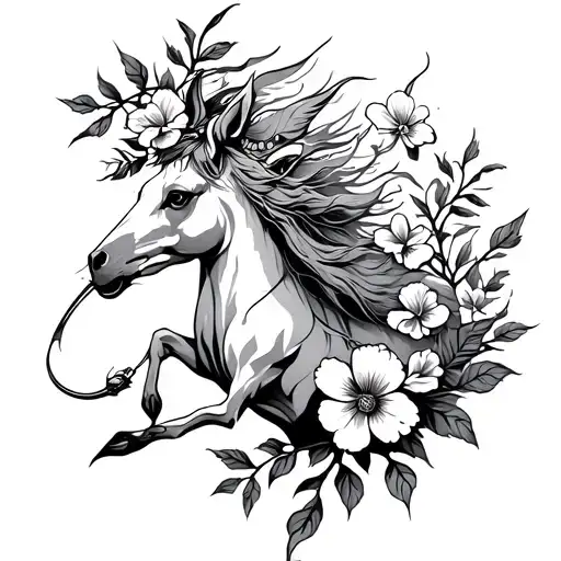 Sagittarius With Flowers Coming
