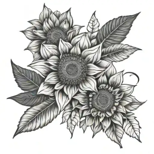 Wildflowers Sunflower Mandala