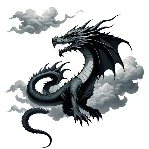 Dragon In Clouds