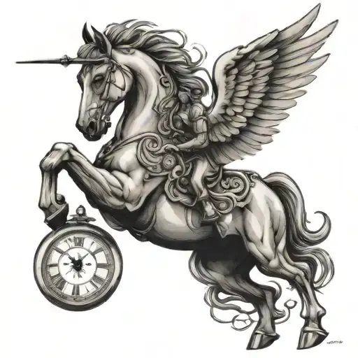Pegasus With Clock Spartan