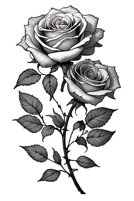 Rose Pedals With Names Intertwined Representing