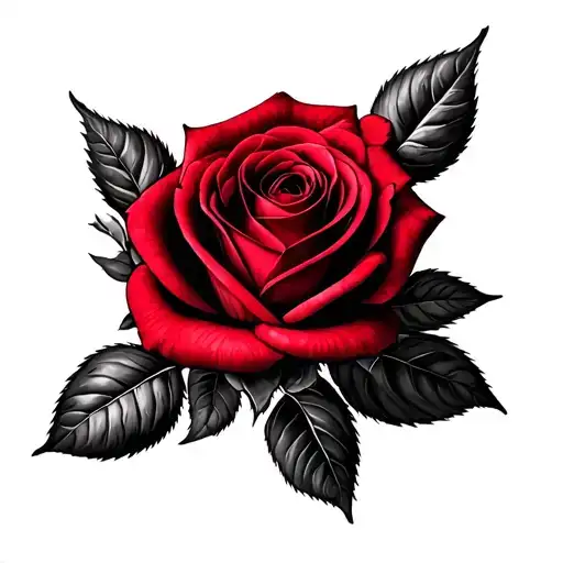 Dark Shade Of Red Rose