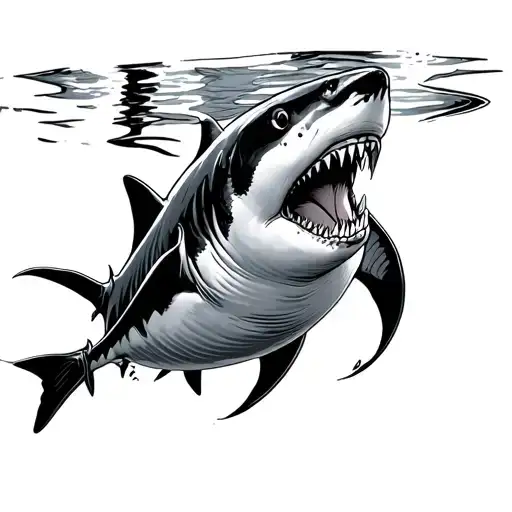 Shark Swimming Gracefully