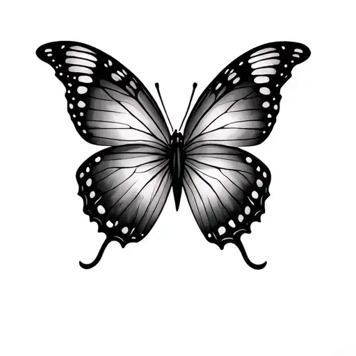 Semicolon Butterfly Tattoo For Women