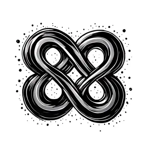 88 Infinity Symbol Colligraphy