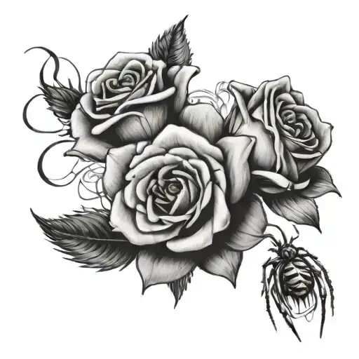 Roses And Spider Lily's