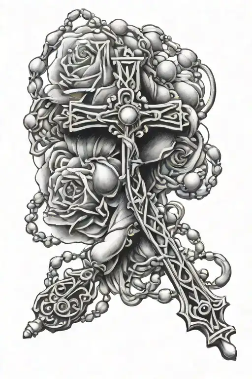 Rosary Wrapped Loosely