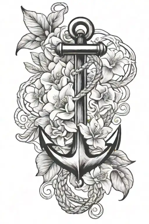 Anchor And Gardenias