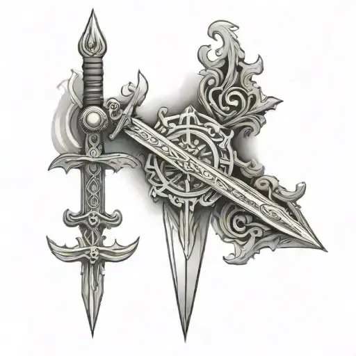 Belarussian Symbol Swarga And Sword