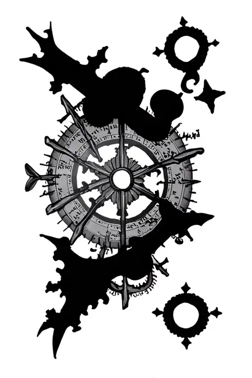 Nautical Chart Forming The Silhouette Incorporated