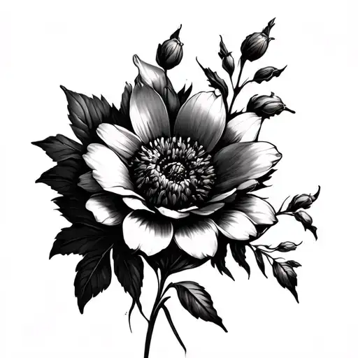 Elegant Flowers With Each Flower Representing Different Aspects