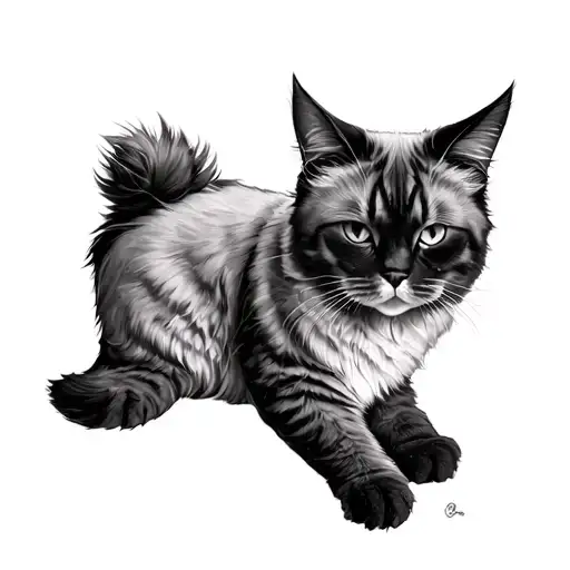 Lynx Ragdoll Cat Curled