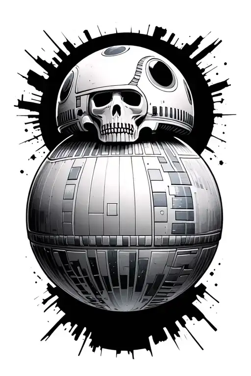 Death Star With Baseball Seams