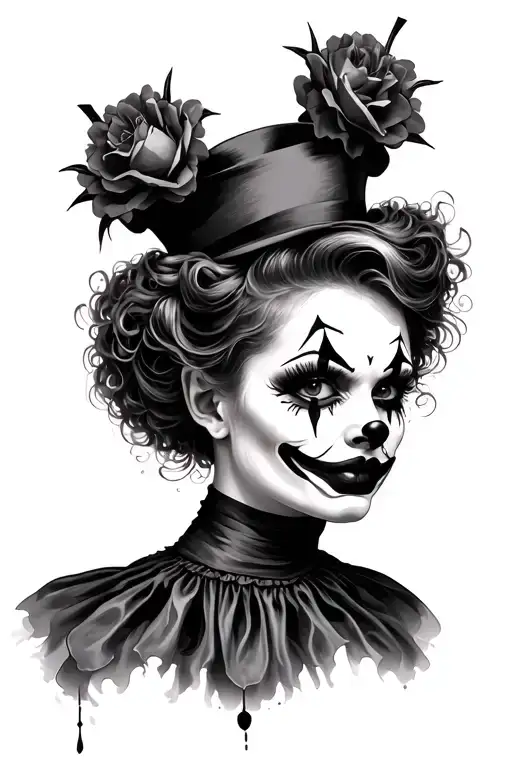 Gothic Clown Woman