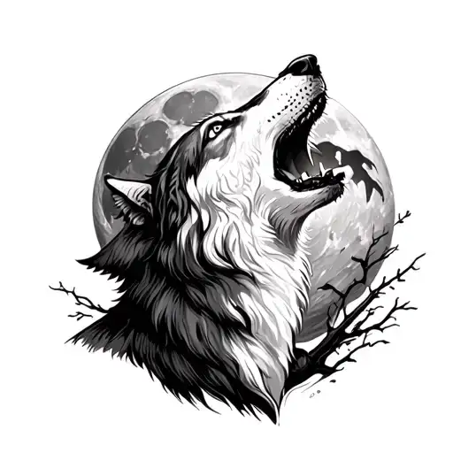 Wolf Howling At The Moon