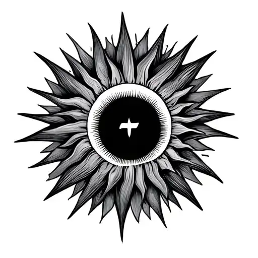 I Want Tattoo Design Concept Is Sun And My Father Name As Dady In Infinity Loop