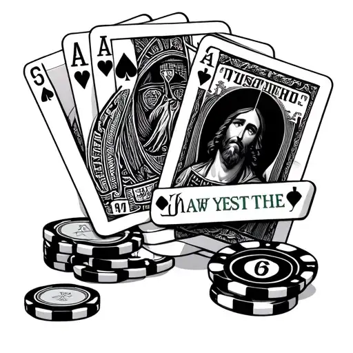 Playing Cards And Poker Chips And Money Jesus Quotes