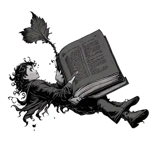 The Book Thief Escaping With A Small Book