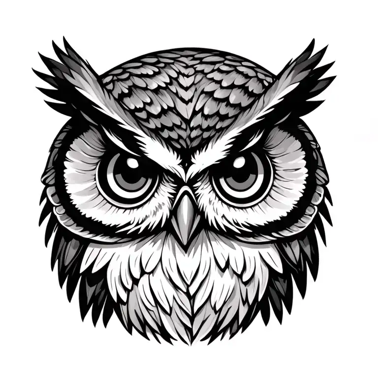 Friendly Looking Owl Watching Over Me