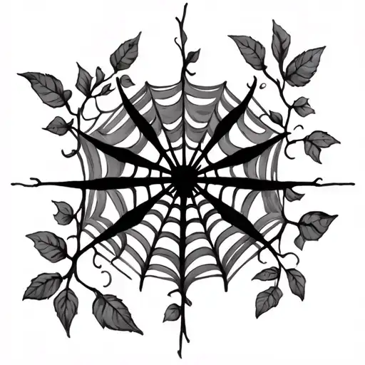 Vines With Spider Web