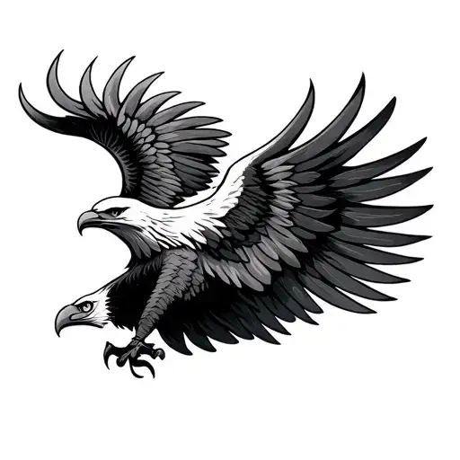 Tribal Eagle Wing Spread Wings