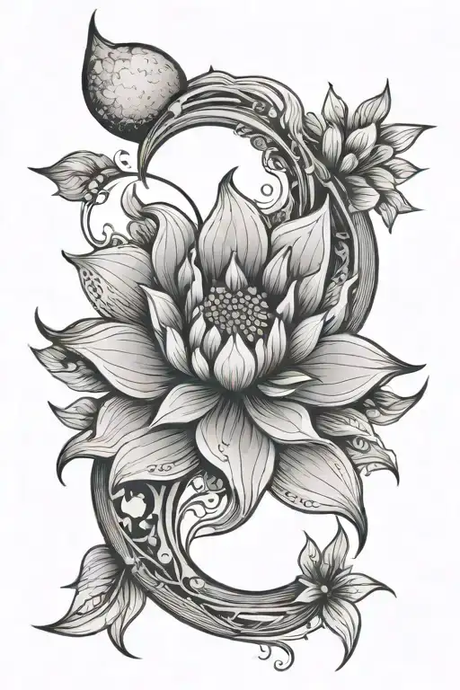 Abstract Flower Moon