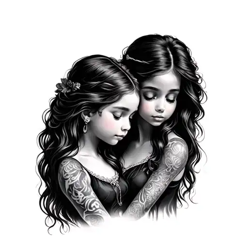 Mother Daughters One Represented