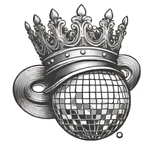 Disco Ball With A Crown