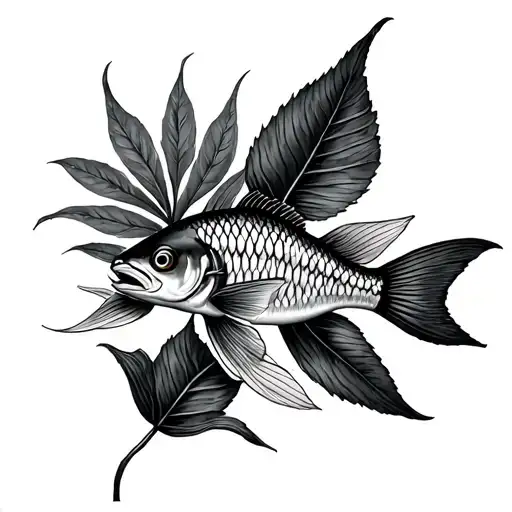 Rowan Leaf And Fish