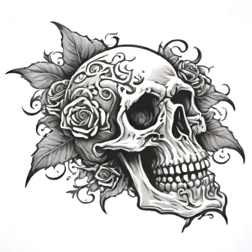 Rip Skull Blood Grave