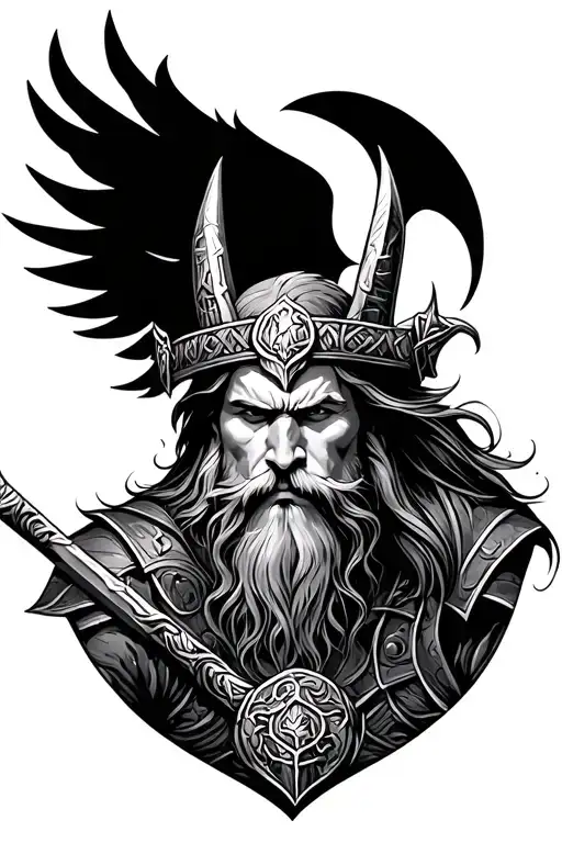 Norse Mythology Odin Thor And Loki Sleeve