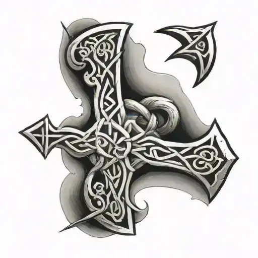 Combine Viking Runes With Celtic Symbols In A Sleeve