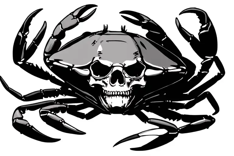 Crab And Skull