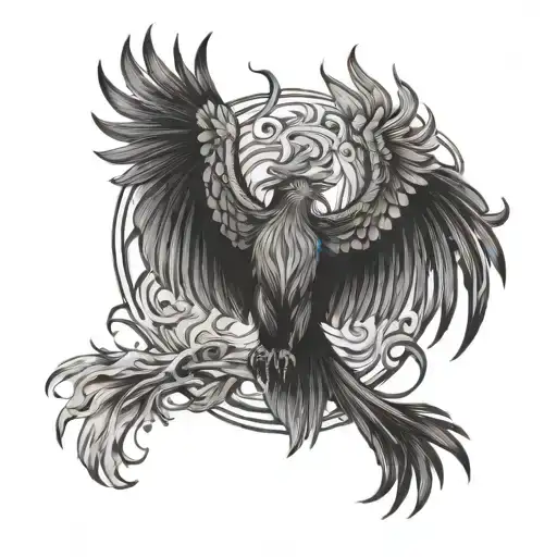 Phoenix Rising Up From The Dead Embers