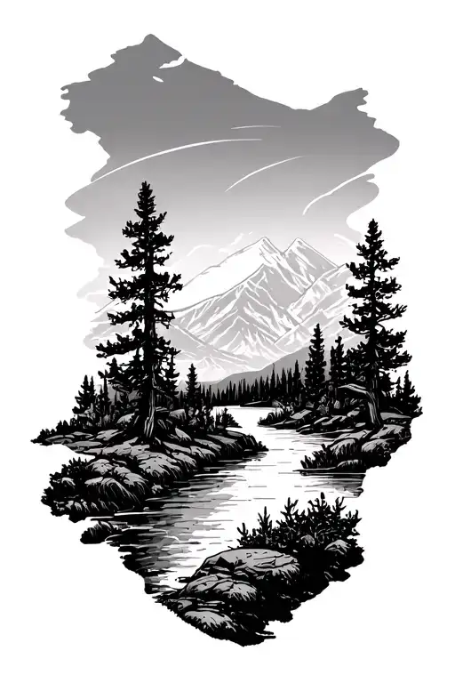 Northwest Scene & Arizona Combined On A Line