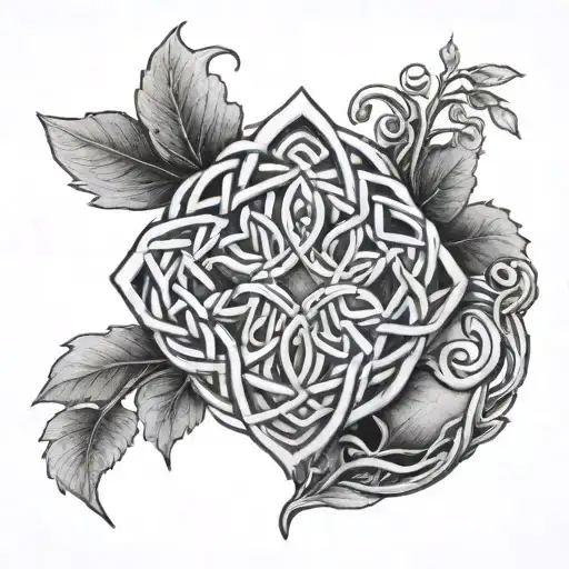 Celtic Knot In A Forest