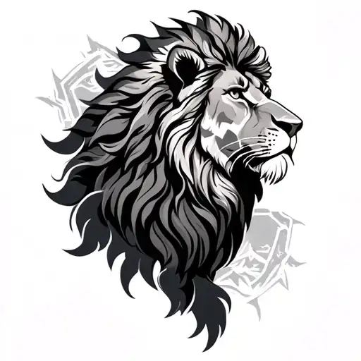 Lion Of Judah With Mountain