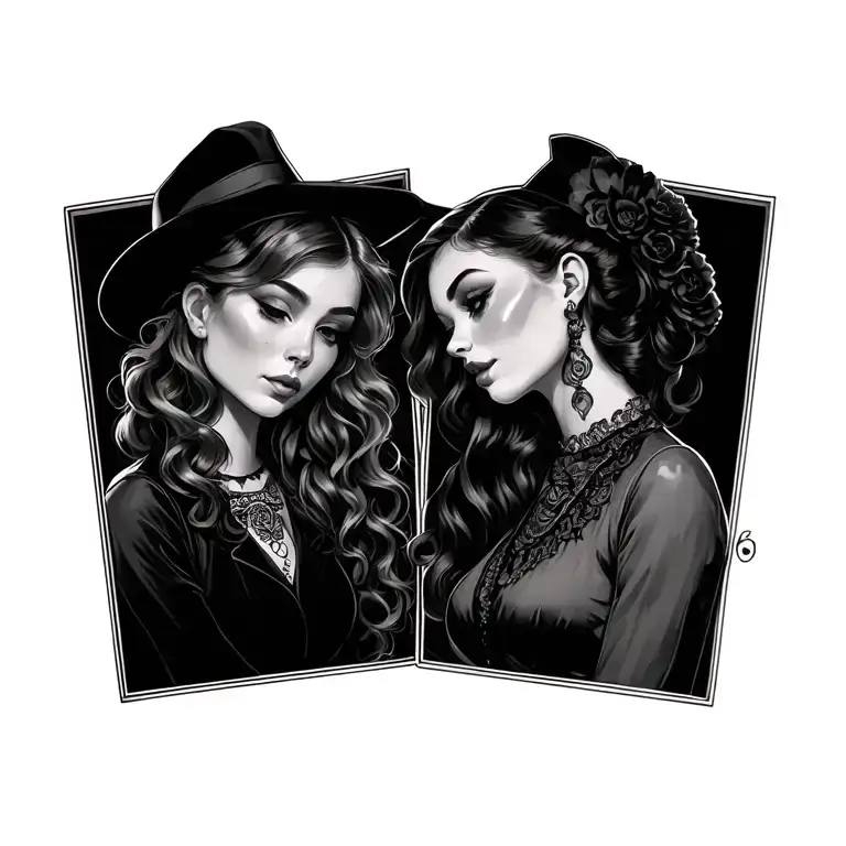 Rube & Lotte Luc In Black