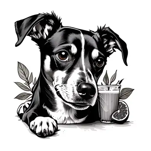 Dog Making A Smoothie