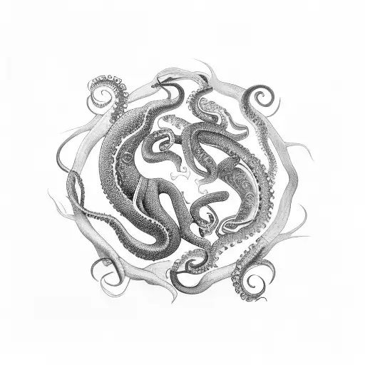 Octopus Ying And Yang