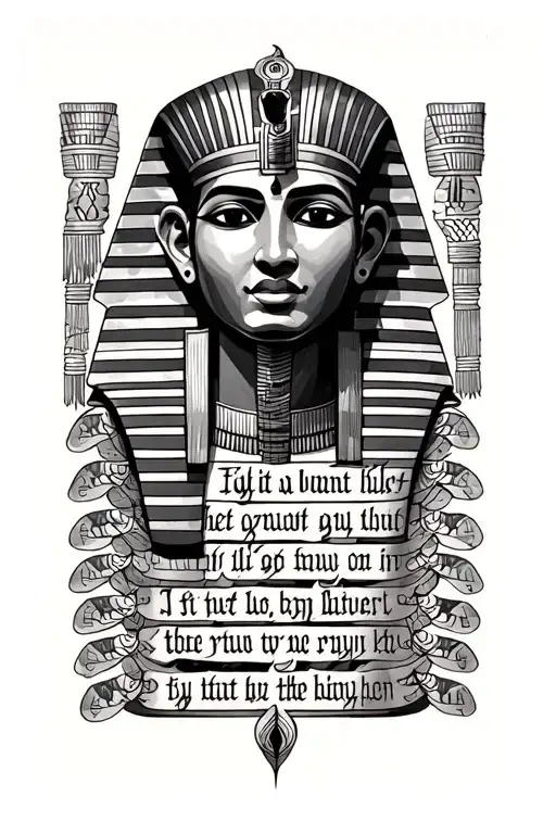 Egyptian Scripture Verses Flowing