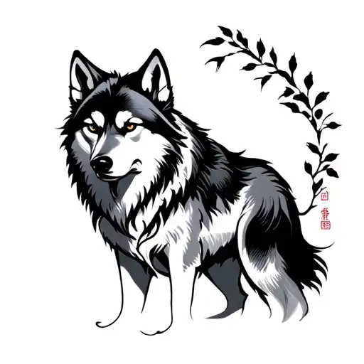 Japanese Style Wolf