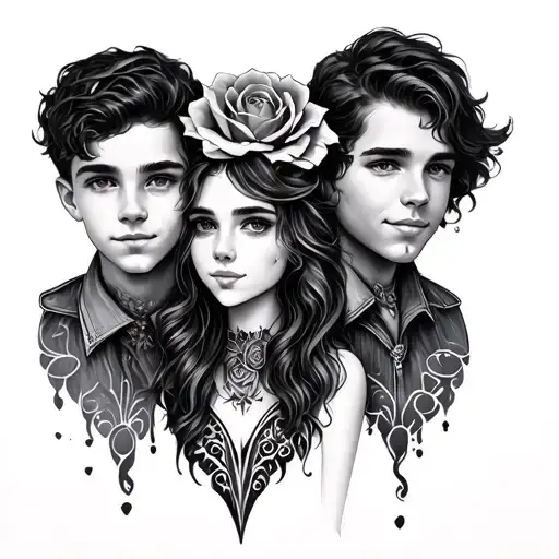 Tattoo For 2 Brothers And 1 Sister