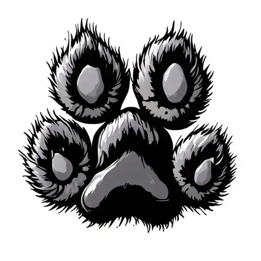 Tribute To Dog Paw