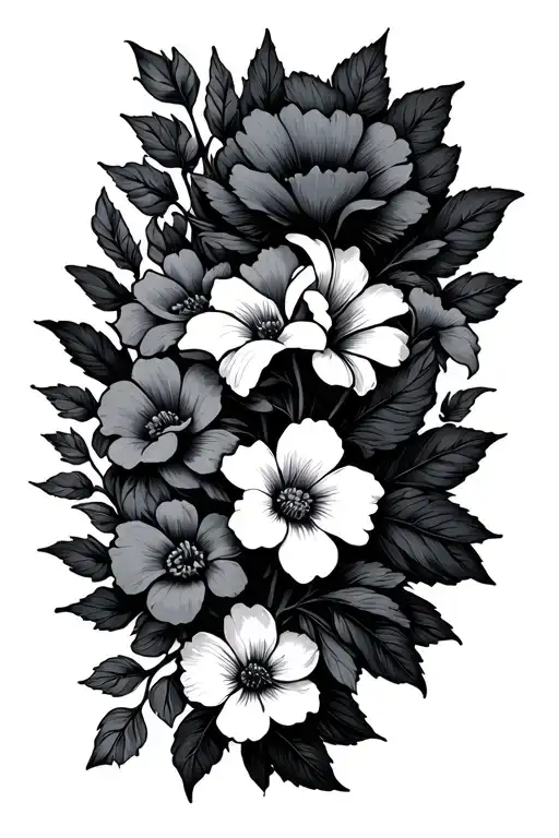 Sleep Token Band Logo Incorporated With Flowers